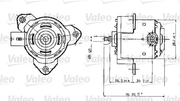 Moteur de ventilateur refroidissement