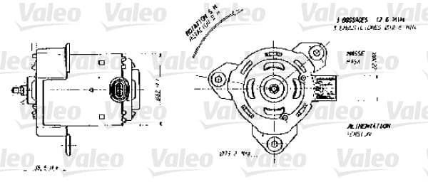 Moteur de ventilateur refroidissement