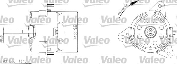 Moteur de ventilateur refroidissement