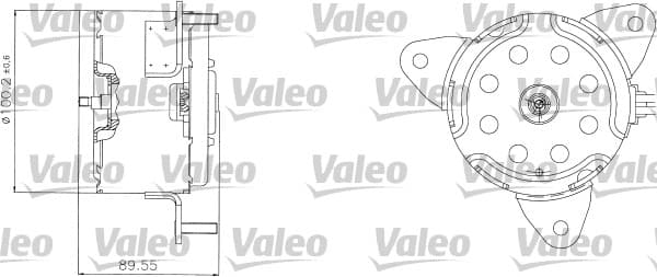 Moteur de ventilateur refroidissement