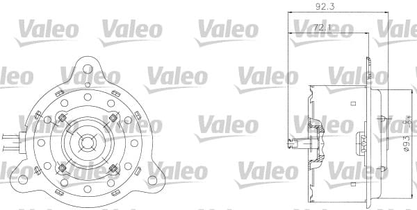 Moteur de ventilateur refroidissement
