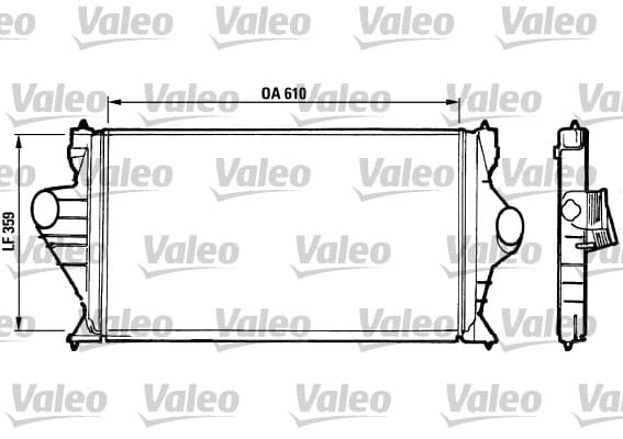 Intercooler radiateur de turbo