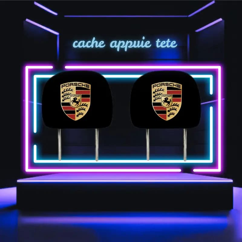 Cache appuie tete de voiture