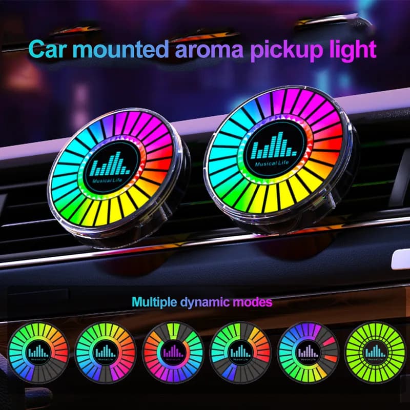Car Ambient Lamp Smart Rgb Led Lights 3D Sound Control Music