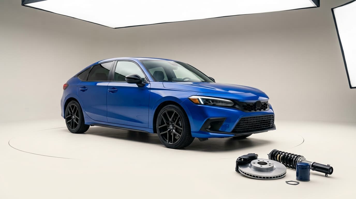 Voiture et pièces détachées en studio